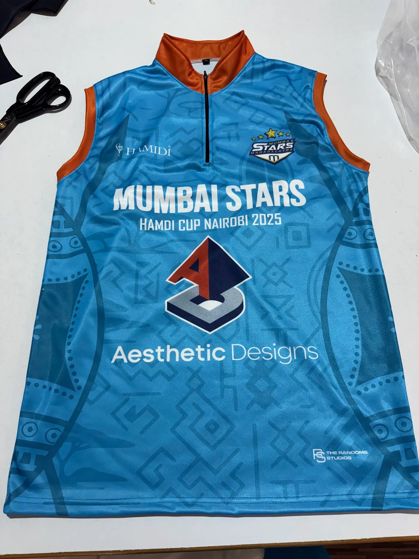 Custom sublimated cricket jersey for the SBT10 tournament in Nairobi