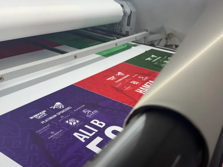Sublimation printing of SBT10 team jersey panels